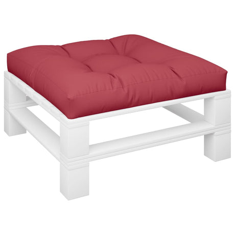 VidaXL Palettenkissen 80x80x12 cm Stoff weinrot