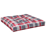 Vidaxx Palettenkissen 80x80x12 cm Stoff Rautenmuster rot