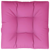 Coussin de palette vidaxl 80x80x12 cm tissu rose