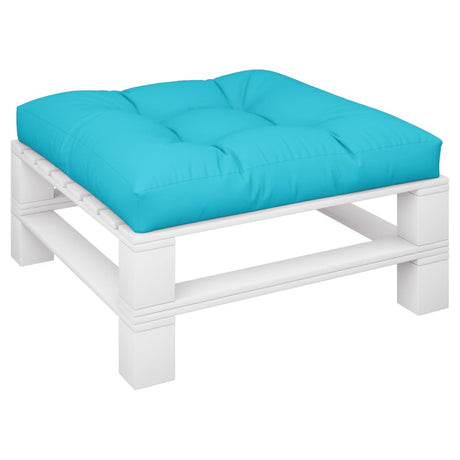 VidaXL Palettenkissen 80x80x12 cm Stoff Türkis