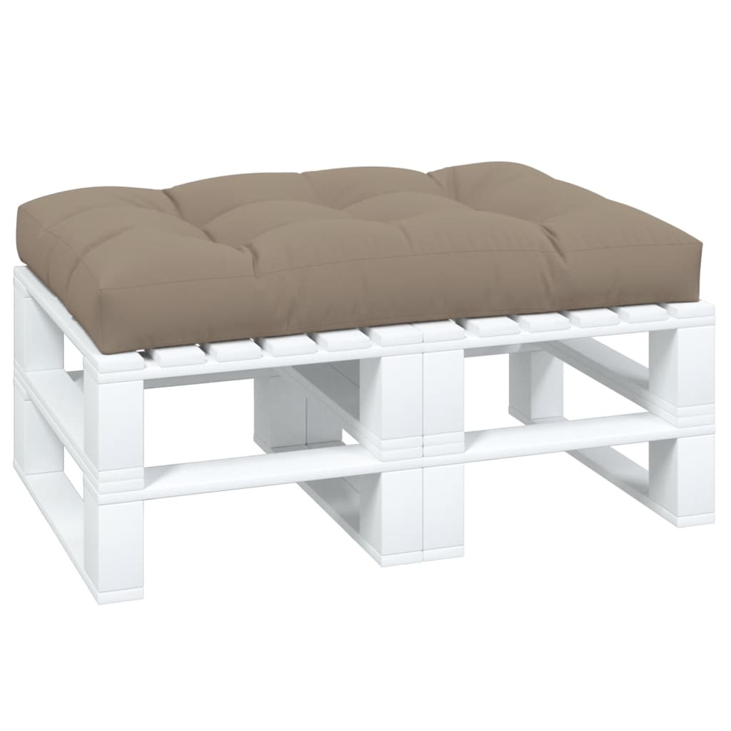 VidaXL Palettenkissen 120x80x12 cm Stoff Taupe