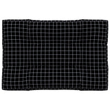 Vidaxx Palettenkissen Rautenmuster 120x80x12 cm Stoff schwarz