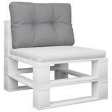 VidaXL Palettenkissen 50x40x12 cm Stoff grau