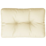 VidaXL Palettenkissen 50x40x12 cm Stoff cremefarben