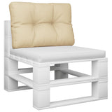 VidaXL Palettenkissen 50x40x12 cm Stoff beige