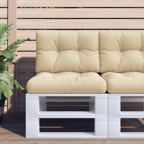 VidaXL Palettenkissen 50x40x12 cm Stoff beige