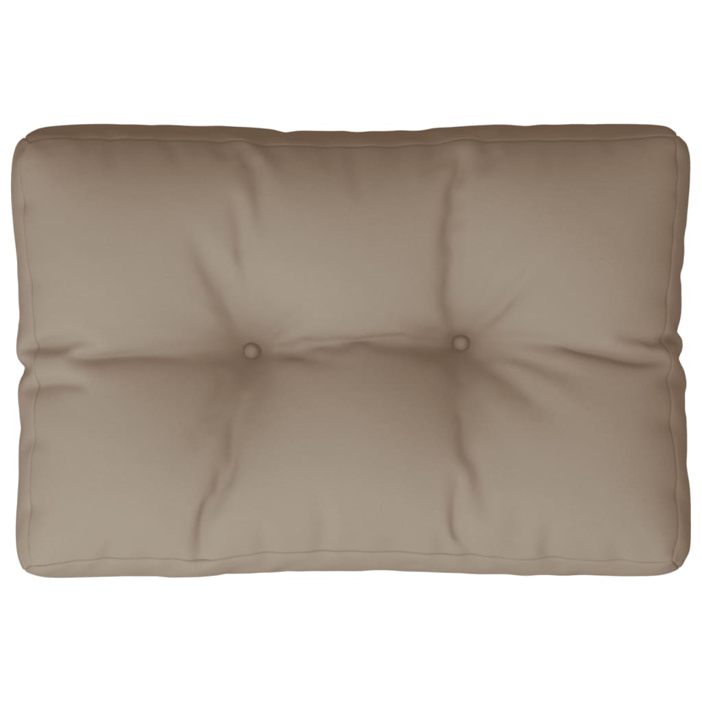 Vidaxl Pallet cushion 50x40x12 cm Fabric taupe