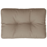 Vidaxl Pallet cushion 50x40x12 cm Fabric taupe