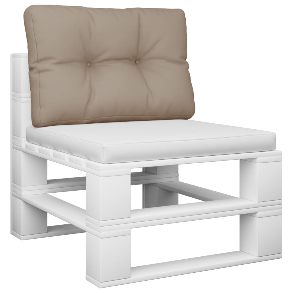 VidaXL Palettenkissen 50x40x12 cm Stoff Taupe