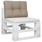 VidaXL Palettenkissen 50x40x12 cm Stoff Taupe