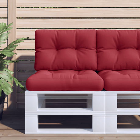 VidaXL Palettenkissen 50x40x12 cm Stoff weinrot