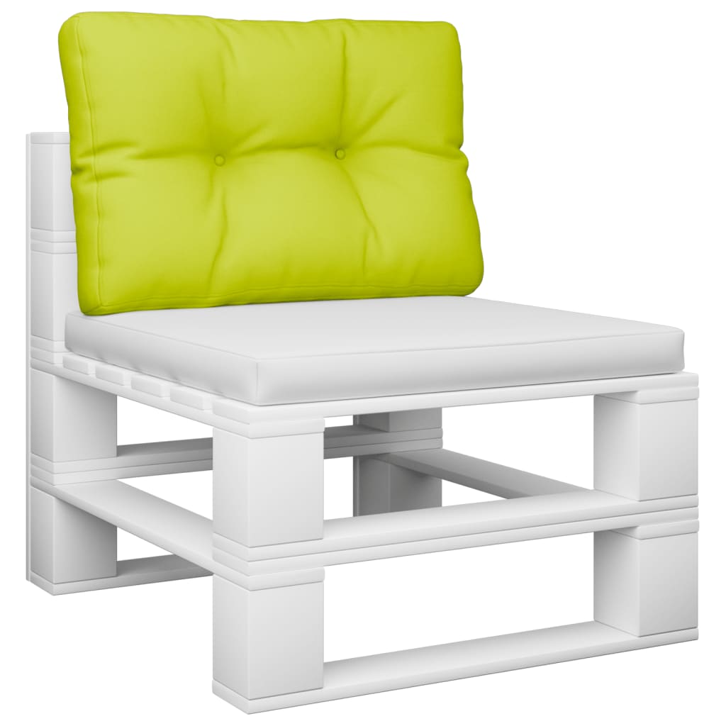 Vidaxl Pallet Cushion 50x40x12 CM tela transparente verde