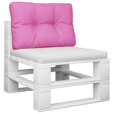 Vidaxl Pallet Cuscino 50x40x12 cm tessuto rosa