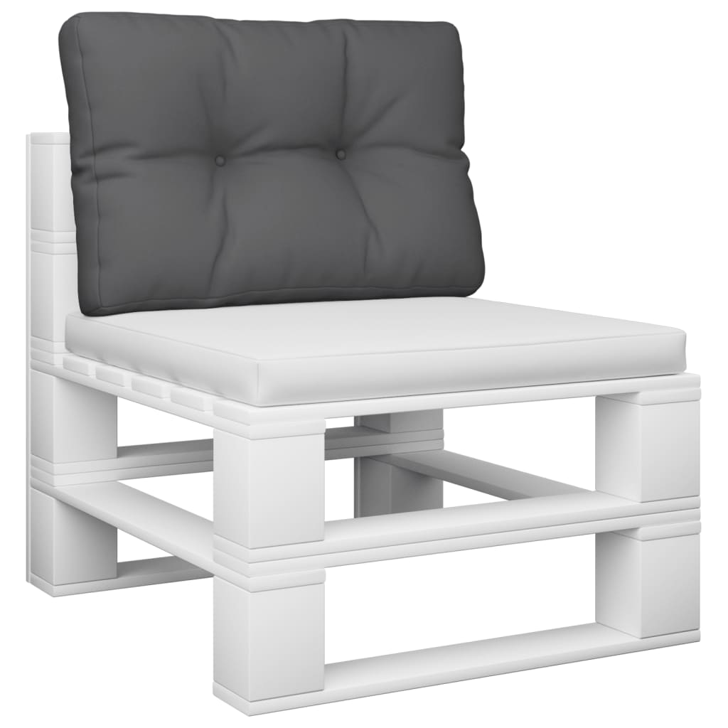 Vidaxx Palettenkissen 60x40x12 cm Stoff Anthrazit