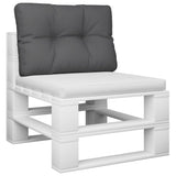 Vidaxx Palettenkissen 60x40x12 cm Stoff Anthrazit