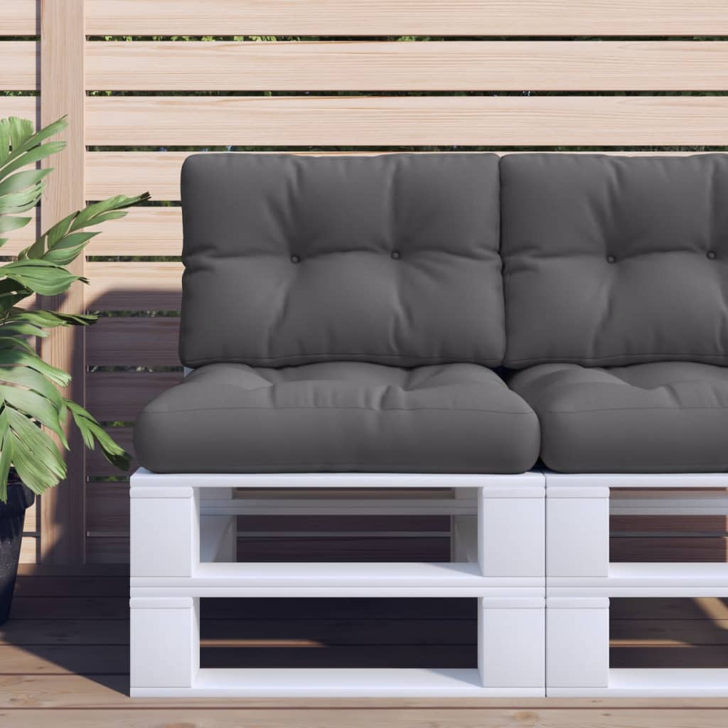 Vidaxx Palettenkissen 60x40x12 cm Stoff Anthrazit