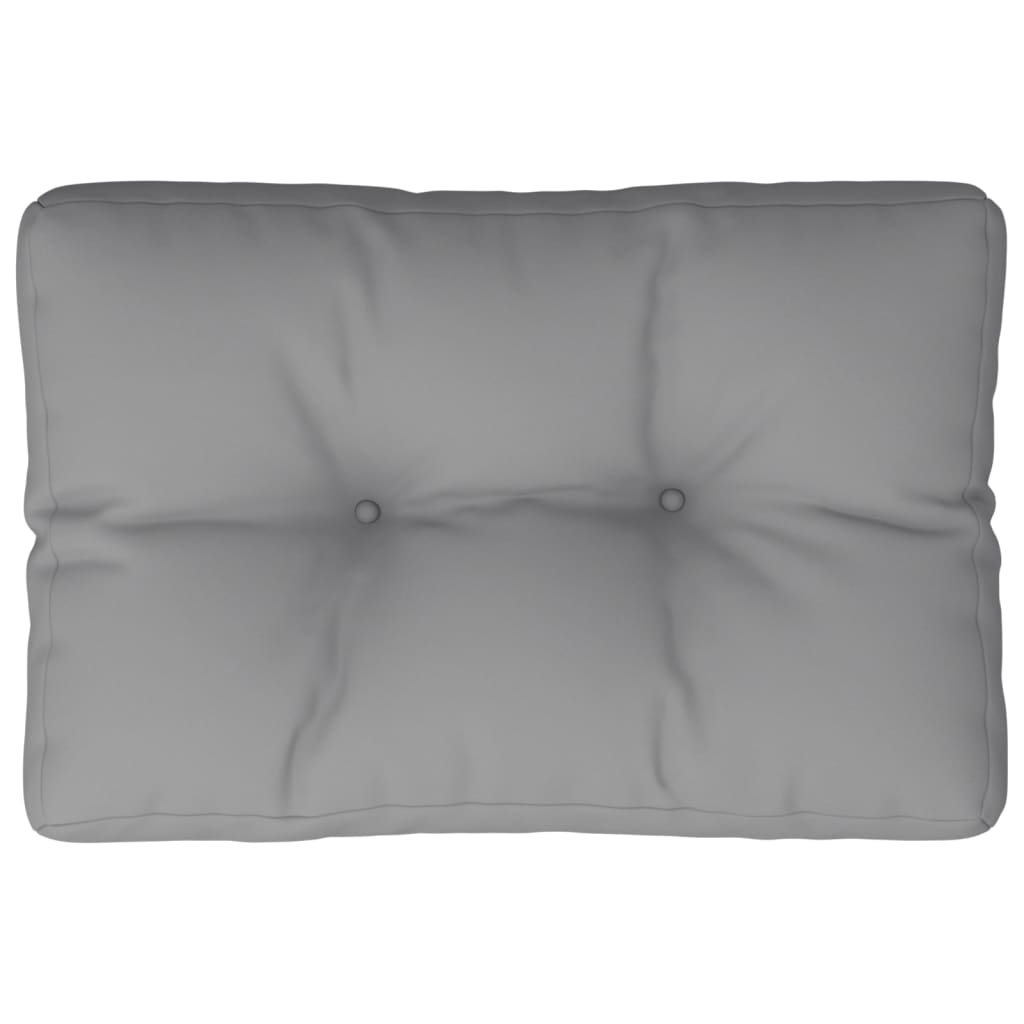 VidaXL Palettenkissen 60x40x12 cm Stoff grau