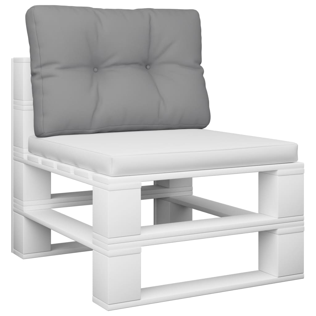 VidaXL Palettenkissen 60x40x12 cm Stoff grau