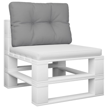VidaXL Palettenkissen 60x40x12 cm Stoff grau