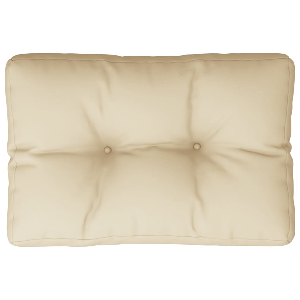 Vidaxl pallpute 60x40x12 cm stoff beige