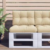 VidaXL Palettenkissen 60x40x12 cm Stoff beige