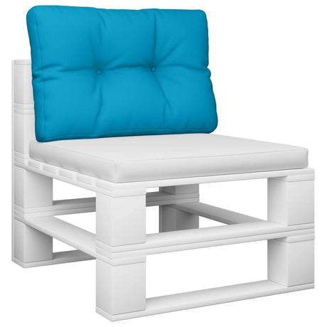 VidaXL Palettenkissen 60x40x12 cm Stoff Hellblau