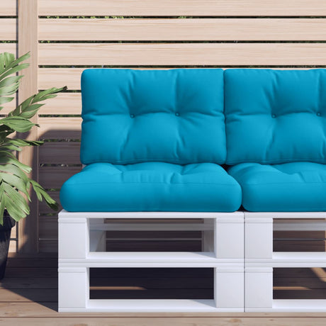 VidaXL Palettenkissen 60x40x12 cm Stoff Hellblau