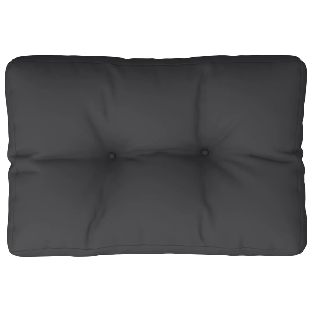 Vidaxl Pallet Cushion 60x40x12 CM tela negra