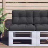 VidaXL Palettenkissen 60x40x12 cm Stoff schwarz