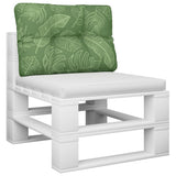 VidaXL Palettenkissen 60x40x12 cm Stoff Blattmuster