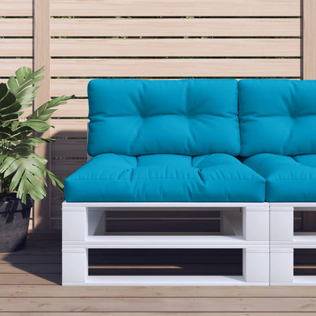 VidaXL Palettenkissen 70x40x12 cm Stoff Hellblau