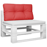 VidaXL Palettenkissen 70x40x12 cm Stoff rot