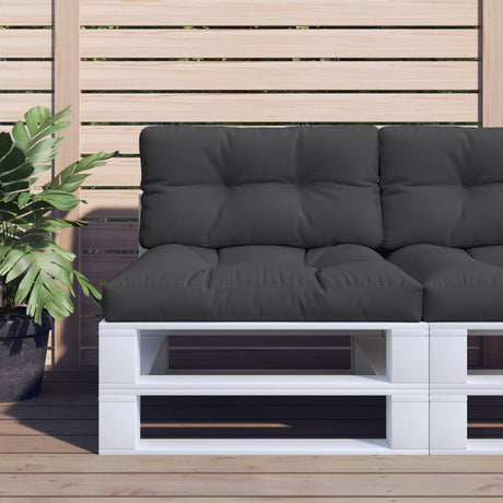 VidaXL Palettenkissen 70x40x12 cm Stoff schwarz