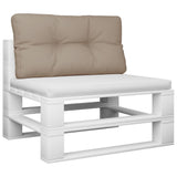 Vidaxx Palettenkissen 70x40x12 cm Stoff Taupe