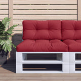 VidaXL Palettenkissen 70x40x12 cm Stoff weinrot