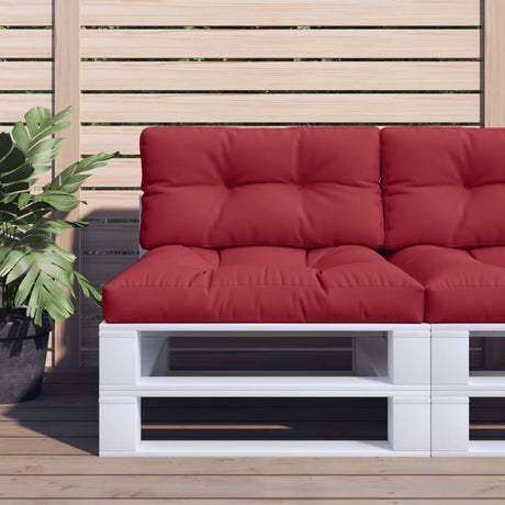 VidaXL Palettenkissen 70x40x12 cm Stoff weinrot