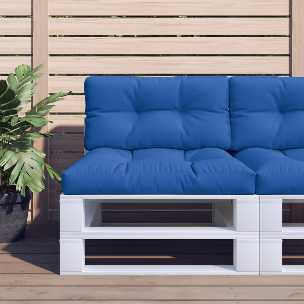 VidaXL Palettenkissen 70x40x12 cm Stoff Königsblau