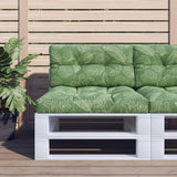 VidaXL Palettenkissen Blattmuster 70x40x12 cm Stoff