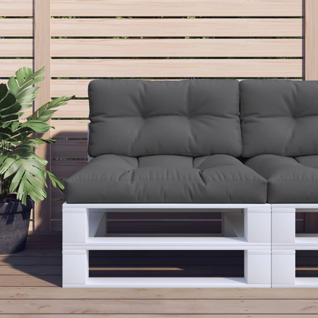 VidaXL Palettenkissen 80x40x12 cm Stoff Anthrazit