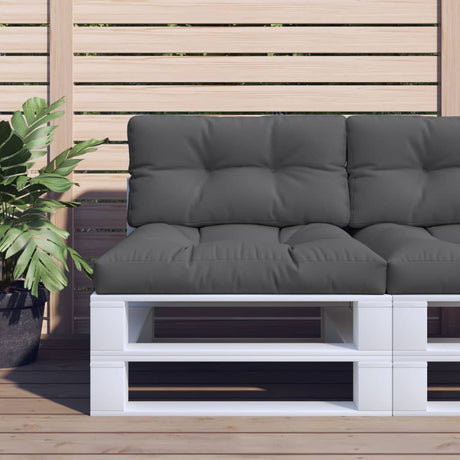 VidaXL Palettenkissen 80x40x12 cm Stoff Anthrazit