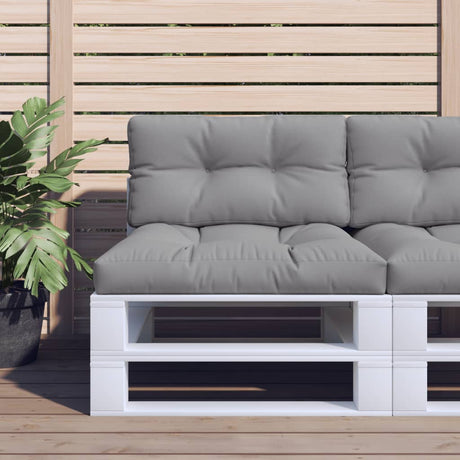 VidaXL Palettenkissen 80x40x12 cm Stoff grau