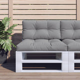 VidaXL Palettenkissen 80x40x12 cm Stoff grau