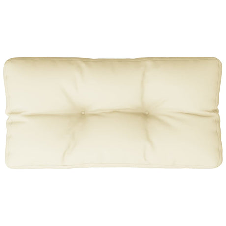 VidaXL Palettenkissen 80x40x12 cm Stoff cremefarben