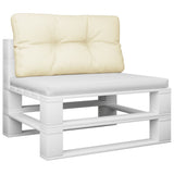 VidaXL Palettenkissen 80x40x12 cm Stoff cremefarben