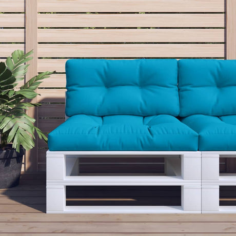 VidaXL Palettenkissen 80x40x12 cm Stoff Hellblau