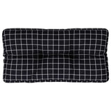VidaXL Palettenkissen Rautenmuster 80x40x12 cm Stoff Schwarz