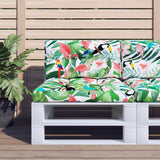VidaXL Palettenkissen 80x40x12 cm Stoff mehrfarbig