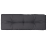 Coussin de palette Vidaxl 120x40x12 cm Tissu anthracite -colored