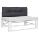 VidaXL Palettenkissen 120x40x12 cm Stoff Anthrazit