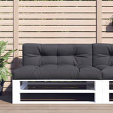 VidaXL Palettenkissen 120x40x12 cm Stoff Anthrazit